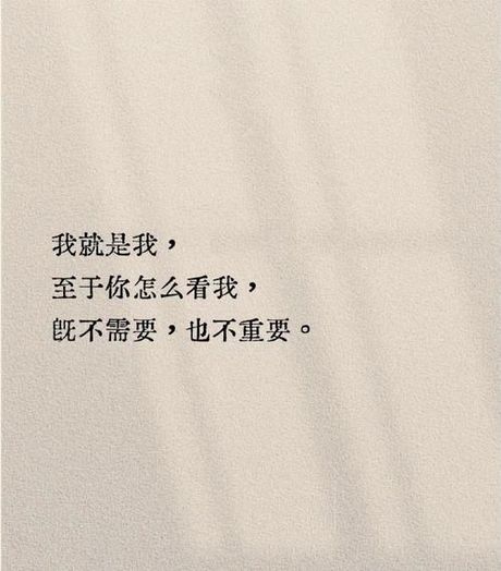 i am what i am，我是什么我就是什么